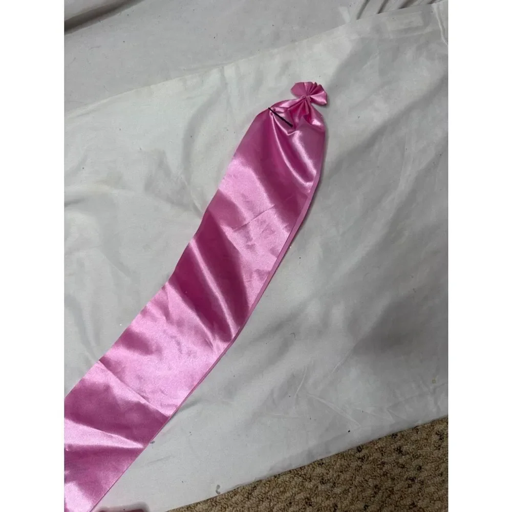 Bibbidi Bobbidi Boutique Pink Drawstring Bag‎ & Sash.